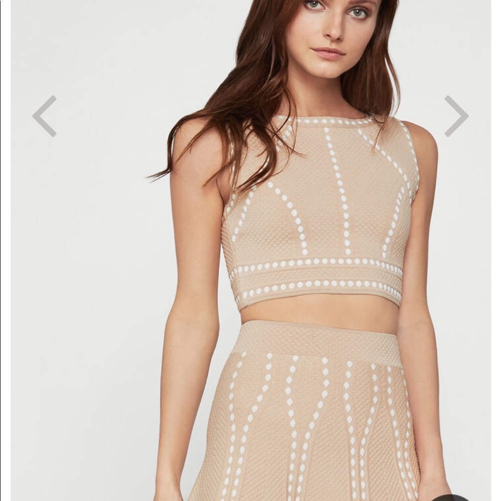 New With Tags BCBG matching skirt and crop top set